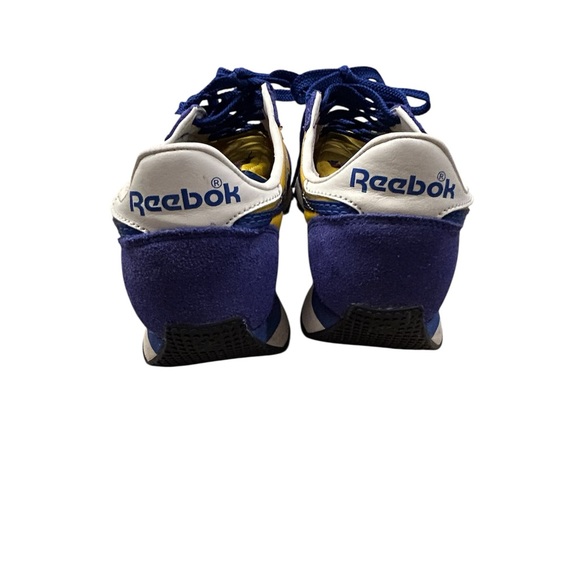 Men’s Reebok Classic RZ2 Yellow and Blue Trainers - Picture 4 of 7